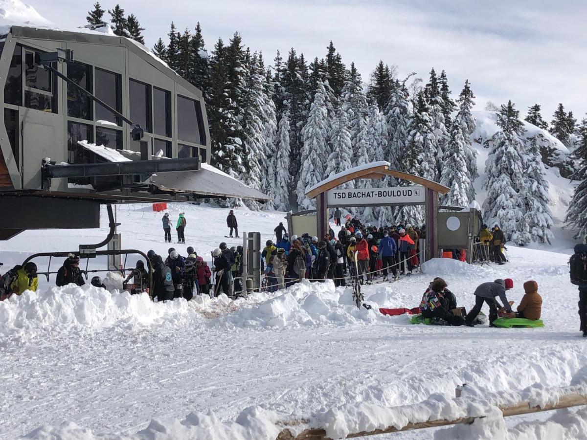 Charmant Studio Cabine Cocoon A 100 M Des Pistes 尚鲁斯 外观 照片
